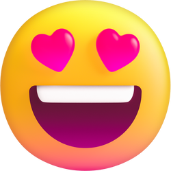 3D Stylized In Love Emoji